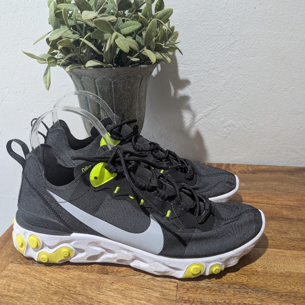 Nike React Element‎ 55 Black Volt  Size 9 Men's